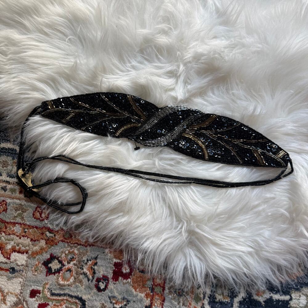 Vintage Handmade Elegant Beaded Belt